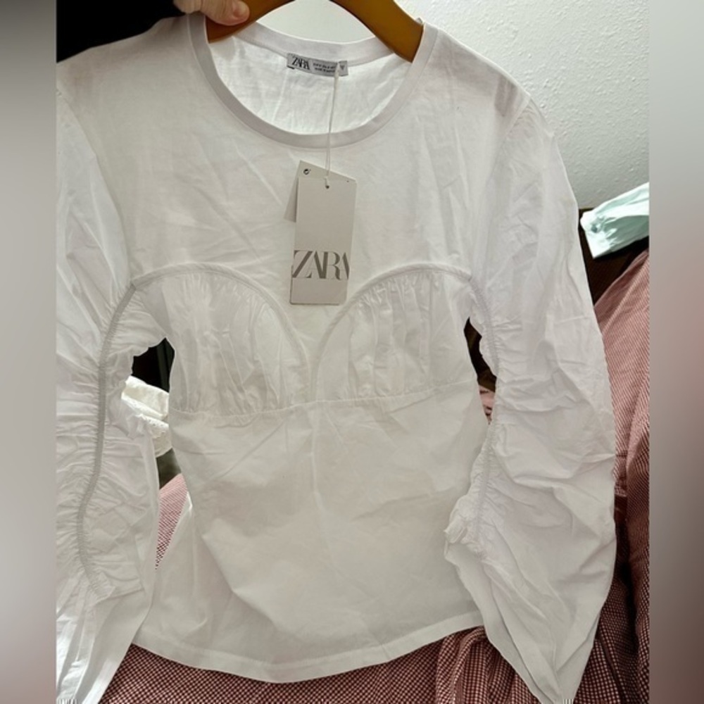 ZARA top with ruching 5644/320